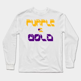 purple & gold Long Sleeve T-Shirt